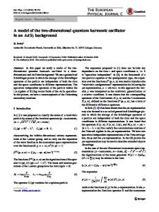 A model of the two-dimensional quantum harmonic oscillator in an \(AdS_3\)  background