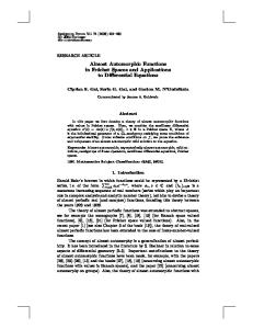 Almost Automorphic Functions in Frechet Spaces and Applications to Differential Equations