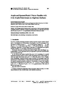 Ample and Spanned Rank-2 Vector Bundles with k-Jet Ample Determinant on Algebraic Surfaces