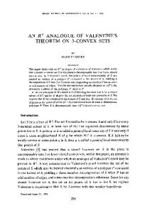 AnR danalogue of Valentine’s theorem on 3-convex sets