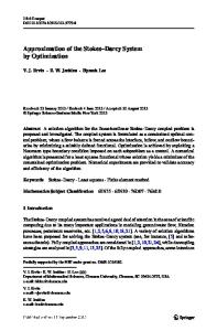 Approximation of the Stokes–Darcy System by Optimization