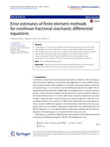 Error estimates of finite element methods for nonlinear fractional stochastic differential equations