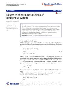 Existence of periodic solutions of Boussinesq system