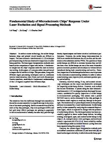 Fundamental Study of Microelectronic Chips’ Response Under Laser Excitation and Signal Processing Methods