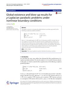 Global existence and blow-up results for p-Laplacian parabolic problems under nonlinear boundary conditions