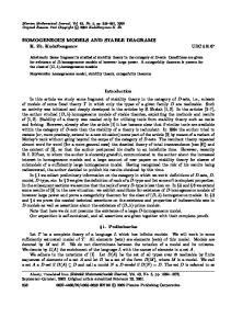 Homogeneous Models and Stable Diagrams