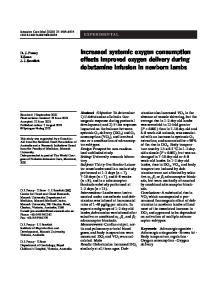 Increased systemic oxygen consumption offsets improved oxygen delivery during dobutamine infusion in newborn lambs