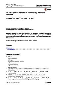 On the Lipschitz character of orthotropic p-harmonic functions