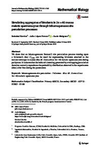 Simulating aggregates of bivalents in 2n = 40 mouse meiotic spermatocytes through inhomogeneous site percolation processes