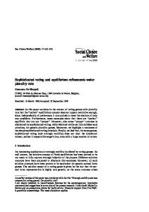 Sophisticated voting and equilibrium refinements under plurality rule