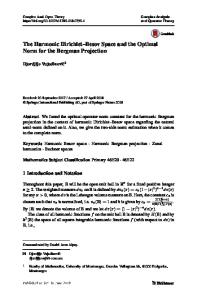 The Harmonic Dirichlet–Besov Space and the Optimal Norm for the Bergman Projection