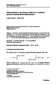 Well-posedness of the Cauchy problem for \(p\) -evolution systems of pseudo-differential operators